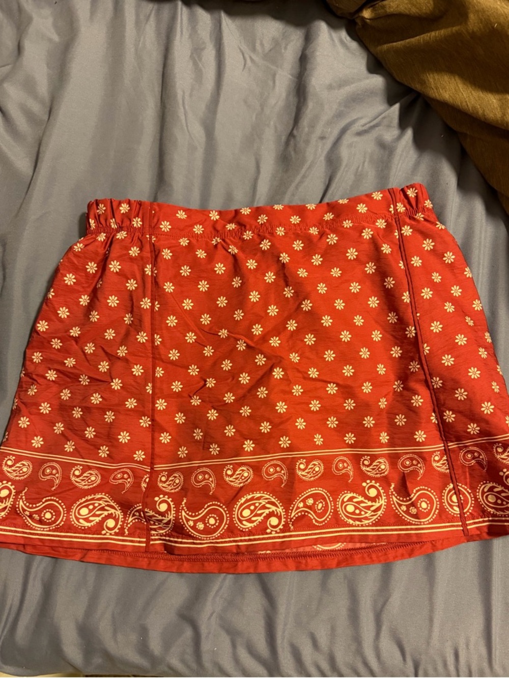 Aerie/Offline Bandana Paisley Athletic Mini Skirt